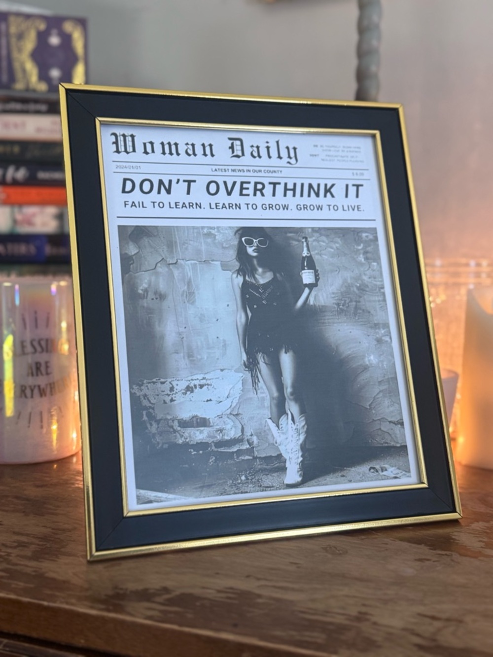 Black and Gold Picture Frame